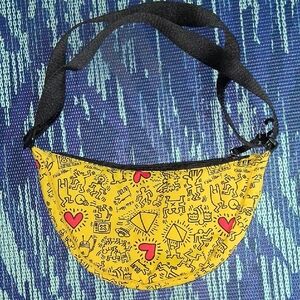 Keith Haring Yellow And Red Adjustable Bag